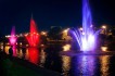 Светомузыкальный фонтан в центре Киева ко Дню Независимости